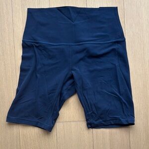 Lululemon Athletica Blue High-Waisted Bike Shorts